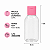 FRASCO CILINDRICO COM TAMPA FLIP TOP ROSA BEBE 30ML C/10 UNIDADES - Imagem 2