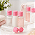 FRASCO CILINDRICO COM TAMPA FLIP TOP ROSA BEBE 30ML C/10 UNIDADES - Imagem 3