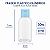 FRASCO CILINDRICO 30ML COM TAMPA R18 FLIP TOP AZUL BEBE C/10 UND - Imagem 2