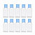 FRASCO CILINDRICO 30ML COM TAMPA R18 FLIP TOP AZUL BEBE C/10 UND - Imagem 1