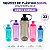 SQUEEZE DE PLASTICO 600ML COM PORTA GELO CORES DIVERSAS - Imagem 3