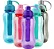 SQUEEZE DE PLASTICO 600ML COM PORTA GELO CORES DIVERSAS - Imagem 2