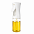 GALHETEIRO DE VIDRO PORTA AZEITE COM BORRIFADOR BRANCO 210ML - Imagem 1