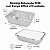 BANDEJA RETANGULAR M90 COM TAMPA 220ML C/10 UND - Imagem 2