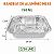 BANDEJA ALUMINIO COM TAMPA PET TRANSP M131 750ML C/50 UND - Imagem 3