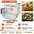 BANDEJA ALUMINIO COM TAMPA PET TRANSP M131 750ML C/50 UND - Imagem 1