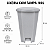 LIXEIRA PLASTICA COM PEDAL 100 LITROS COR BRANCA PERFECT - Imagem 1