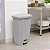 LIXEIRA PLASTICA COM PEDAL 100 LITROS COR BRANCA PERFECT - Imagem 4