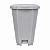 LIXEIRA PLASTICA COM PEDAL 100 LITROS COR BRANCA PERFECT - Imagem 2