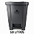 LIXEIRA 50 LITROS CINZA COM PEDAL PERFECT - Imagem 2