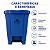 LIXEIRA 50 LITROS AZUL COM PEDAL PERFECT - Imagem 1