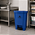 LIXEIRA 50 LITROS AZUL COM PEDAL PERFECT - Imagem 2