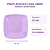 PRATO ACRILICO 15CM LILAS CANDY QUADRADO C/10 UND - Imagem 4