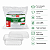 POTE RETANGULAR COM TAMPA 500ML C/10 UNIDADES PLASTILANIA - Imagem 2