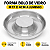 FORMA BOLO DE VIDRO M 17 X 4CM ALUMINIO - Imagem 1