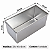 FORMA PARA PAO DE FORMA BABY 22X10X9CM EM ALUMINIO - Imagem 2