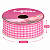 FITA XADREZ ROSA ESCURO 240 22MM X 10 METROS - Imagem 1