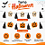 GUIRLANDA HALLOWEEN 3 METROS UNIDADE ABOBORA/CAVEIRA - Imagem 4