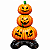 BALAO METALIZADO HALLOWEEN ABOBORAS - Imagem 1