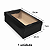 CAIXA RETANGULAR PRETA COM VISOR 35X23X9CM UNIDADE - Imagem 1