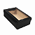 CAIXA RETANGULAR PRETA COM VISOR 35X23X9CM UNIDADE - Imagem 2