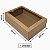 CAIXA KRAFT COM TAMPA VISOR 30X20X10CM UNIDADE - Imagem 3