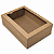 CAIXA KRAFT COM TAMPA VISOR 30X20X10CM UNIDADE - Imagem 1