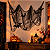 ENFEITE TEIA C/9 MORCEGOS HALLOWEEN PRETA - Imagem 4