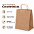 SACOLA PAPEL KRAFT NATURAL 22X13,5X29,5CM C/10 UND - Imagem 2