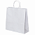 SACOLA PAPEL KRAFT BRANCA 30,5X11,5X38 COM 10 UNIDADES - Imagem 1