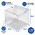 CAIXA CUBO DE ACETATO TRANSPARENTE G 6X6X6CM C/10 UNIDADE - Imagem 1