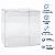CAIXA CUBO DE ACETATO TRANSPARENTE 10X10X10 C/10 UND - Imagem 3