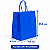 SACOLA PAPEL KRAFT AZUL BIC 17,5X8,5X21,5CM C/10 UNIDADES - Imagem 2