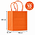 SACOLA PAPEL KRAFT LARANJA 17,5X8,5X21,5CM C/10 UND - Imagem 2
