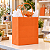 SACOLA PAPEL KRAFT LARANJA 17,5X8,5X21,5CM C/10 UND - Imagem 4