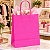 SACOLA PAPEL KRAFT PINK 17,5X8,5X21,5CM C/10 UNIDADES - Imagem 4