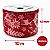 FITA DECORATIVA ARAMADA TECIDO RENAS DE NATAL VERMEHA 63MM X 10M UNIDADE - Imagem 3