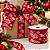 FITA DECORATIVA ARAMADA TECIDO RENAS DE NATAL VERMEHA 63MM X 10M UNIDADE - Imagem 2