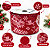 FITA DECORATIVA ARAMADA TECIDO RENAS DE NATAL VERMEHA 63MM X 10M UNIDADE - Imagem 1