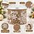 FITA DECORATIVA ARAMADA TECIDO FLOCOS DE NEVE 63MM X 10M UNIDADE - Imagem 2