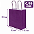 SACOLA PAPEL KRAFT ROXO 17,5X8,5X21,5CM C/10 UNIDADES - Imagem 2
