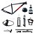Kit Quadro Bicicleta Rava Cave C/ Acess e Susp 29x19 Cz/Verm - Imagem 1