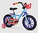 Bicicleta Ciclismo Infantil Nathor Aro 14 Show da Luna Az/Rx - Imagem 1