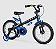 Bicicleta Ciclismo Bike Infantil Nathor Aro 16 Apollo Pt/Az - Imagem 1