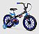 Bicicleta Ciclismo Infantil Nathor Aro 16 TechBoys Pt/Az - Imagem 1