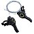 Alavanca de Câmbio Bicicleta Bike Nylon C/ Cabo S/ Conduite - Imagem 1