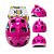 Capacete Infantil Proteção Absolute Kids Tubarão G Rosa - Imagem 1