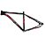 Quadro Bicicleta Bike MTB Monaco Storm 29x19 Pt/Vm/Gf - Imagem 1