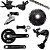 Kit Transmissão Para Bicicleta Bike Shimano Alivio Completo 2x9v - Imagem 1