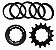 COG Pinhão Com Espaçador Nottable BMX Padrão Shimano - Imagem 1